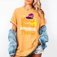 Hocus Pocus Everybody Focus Halloween Teacher Men Women Kids Women's Comfort Colors T-Shirt Mustard