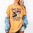 Hocus Pocus I Need Coffee To Focus Halloween Teacher Women's Comfort Colors T-Shirt Mustard