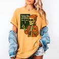 HUGvyn Halloween Skeleton Six Seven 67 Meme PEMDAS Teacher Women's Comfort Colors T-Shirt Mustard
