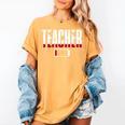 Humor Teacher Empty Battery Power Men Women Women's Comfort Colors T-Shirt Mustard Humor Teacher Empty Battery Power Men Women Women's Comfort Colors T-Shirt Mustard