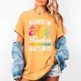 Because I'm The Art Teacher That's Why Artists Men Women Women's Comfort Colors T-Shirt Mustard Because I'm The Art Teacher That's Why Artists Men Women Women's Comfort Colors T-Shirt Mustard