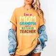 I'm Mom Grandma And A Retired Teacher Nothing Scares Me Men Women Women's Comfort Colors T-Shirt Mustard