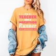 I'm A Teacher And A Marathon Runner Don't Underestimate Me Men Women Women's Comfort Colors T-Shirt Mustard I'm A Teacher And A Marathon Runner Don't Underestimate Me Men Women Women's Comfort Colors T-Shirt Mustard