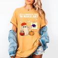 It's A Bootiful Day To Make Art Groovy Art Teacher Halloween Women's Comfort Colors T-Shirt Mustard It's A Bootiful Day To Make Art Groovy Art Teacher Halloween Women's Comfort Colors T-Shirt Mustard