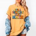 Its A Good Day To Do Math Retro Math Teacher Student Women's Comfort Colors T-Shirt Mustard
