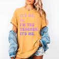 It's Me Hi I'm The TEACHER It's Me Teacher Educator Women's Comfort Colors T-Shirt Mustard It's Me Hi I'm The TEACHER It's Me Teacher Educator Women's Comfort Colors T-Shirt Mustard