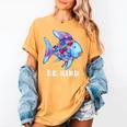 Be Kind Rainbow Fish Teacher Life Teaching Back To School Women's Comfort Colors T-Shirt Mustard Be Kind Rainbow Fish Teacher Life Teaching Back To School Women's Comfort Colors T-Shirt Mustard