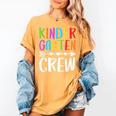 Kindergarten Crew Shirt Kinder Crew Teacher Boy Girl Women's Comfort Colors T-Shirt Mustard
