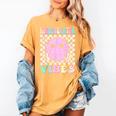 Kindergarten Vibes First Day Of School Kindergarten Teacher Women's Comfort Colors T-Shirt Mustard