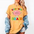 Kiss Your Brain Calm Mindset Teacher Kids Boys Girls Women Women's Comfort Colors T-Shirt Mustard Kiss Your Brain Calm Mindset Teacher Kids Boys Girls Women Women's Comfort Colors T-Shirt Mustard