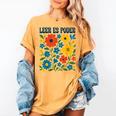 Leer Es Poder Cute Floral Boho Spanish Teacher Reading Women's Comfort Colors T-Shirt Mustard Leer Es Poder Cute Floral Boho Spanish Teacher Reading Women's Comfort Colors T-Shirt Mustard