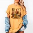 Librarian Turkey Reading Book Fall Thanksgiving Teacher Book Women's Comfort Colors T-Shirt Mustard Librarian Turkey Reading Book Fall Thanksgiving Teacher Book Women's Comfort Colors T-Shirt Mustard