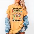 Love Job For Little Reasons Daycare Teacher Graphic Women's Comfort Colors T-Shirt Mustard Love Job For Little Reasons Daycare Teacher Graphic Women's Comfort Colors T-Shirt Mustard