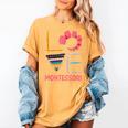 Love Montessori Education Math Teacher Women's Comfort Colors T-Shirt Mustard Love Montessori Education Math Teacher Women's Comfort Colors T-Shirt Mustard