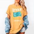 Lower Teacher's Salaries For Men Women Girls Kids Women's Comfort Colors T-Shirt Mustard