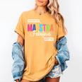 Maestra Fabulosa Bilingual Spanish Espanol Teacher School Women's Comfort Colors T-Shirt Mustard