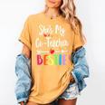 Matching Co-Teacher Best Friend She's My Bestie Work Team Women's Comfort Colors T-Shirt Mustard Matching Co-Teacher Best Friend She's My Bestie Work Team Women's Comfort Colors T-Shirt Mustard