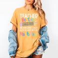 Matching Teachers Last Day Of School Teacher Besties Women's Comfort Colors T-Shirt Mustard