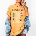 Math Teacher Christmas 12 Days Of Teaching Math Christmas Women's Comfort Colors T-Shirt Mustard