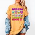Math Teacher My Jam Here To Spread Mathematics Humor Women's Comfort Colors T-Shirt Mustard Math Teacher My Jam Here To Spread Mathematics Humor Women's Comfort Colors T-Shirt Mustard