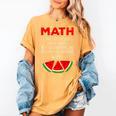 Math Watermelon Calculation Joke Teacher Student Women's Comfort Colors T-Shirt Mustard Math Watermelon Calculation Joke Teacher Student Women's Comfort Colors T-Shirt Mustard
