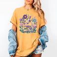 Microscope Flower Butterfly Biology Science Teacher Student Women's Comfort Colors T-Shirt Mustard Microscope Flower Butterfly Biology Science Teacher Student Women's Comfort Colors T-Shirt Mustard