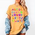 Monster ABC Cute Alphabet Halloween Teacher Costume Kids Women's Comfort Colors T-Shirt Mustard Monster ABC Cute Alphabet Halloween Teacher Costume Kids Women's Comfort Colors T-Shirt Mustard
