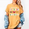 Mothers Day For Teacher Dog Lover Dog Mom Teacher Women's Comfort Colors T-Shirt Mustard Mothers Day For Teacher Dog Lover Dog Mom Teacher Women's Comfort Colors T-Shirt Mustard