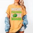 Music Teachers Love Brains Cute Teaching Halloween Women's Comfort Colors T-Shirt Mustard Music Teachers Love Brains Cute Teaching Halloween Women's Comfort Colors T-Shirt Mustard