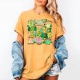 One Lucky Teacher St Patrick's Day Irish Teacher Lucky Era Women's Comfort Colors T-Shirt Mustard