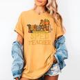 One Thankful Sped Teacher Cute Thanksgiving Women Women's Comfort Colors T-Shirt Mustard One Thankful Sped Teacher Cute Thanksgiving Women Women's Comfort Colors T-Shirt Mustard