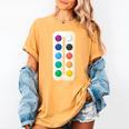 Paint Palette ArtSet Halloween Costume For Teachers Students For Men Women Kids Women's Comfort Colors T-Shirt Mustard