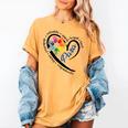 Para Heart Teacher Paraprofessional Paraeducator Men Women Women's Comfort Colors T-Shirt Mustard