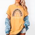 Paraprofessional Rainbow Para Teacher Parapro Women's Comfort Colors T-Shirt Mustard Paraprofessional Rainbow Para Teacher Parapro Women's Comfort Colors T-Shirt Mustard