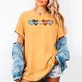 Paraprofessional Teacher Hearts Back To School Teach Rainbow Men Women Kids Women's Comfort Colors T-Shirt Mustard