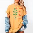 Parts Of a Plant Science For Teachers Kids And Students Women's Comfort Colors T-Shirt Mustard