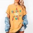PE Gym School Coach PE Teacher What's Your Superhero Power Women's Comfort Colors T-Shirt Mustard PE Gym School Coach PE Teacher What's Your Superhero Power Women's Comfort Colors T-Shirt Mustard
