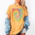 PE Teacher Phys Ed Tie Dye Physical Education Appreciation Women's Comfort Colors T-Shirt Mustard