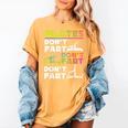 Pilates Instructor Teacher Watercolor Pilates Don't Fart Men Women Kids Women's Comfort Colors T-Shirt Mustard