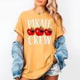 Pirate Crew Pirate Teacher Team Squad Talk Like A Pirate Day For Men Women Kids Women's Comfort Colors T-Shirt Mustard