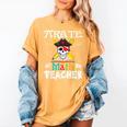 Pirate Math Teacher Skull Pirate Halloween Costume Women's Comfort Colors T-Shirt Mustard