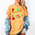Pre-k Where The Adventure Begins First Day Of Prek Teacher Women's Comfort Colors T-Shirt Mustard Pre-k Where The Adventure Begins First Day Of Prek Teacher Women's Comfort Colors T-Shirt Mustard