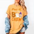Pre K Boo Crew Teacher Student Halloween Pre Kindergarten Women's Comfort Colors T-Shirt Mustard