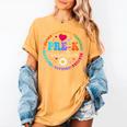 Pre K Dream Team Back To School Boys First Day Teacher Women's Comfort Colors T-Shirt Mustard