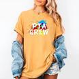 PTA Crew Back To School Volunteer Board Mom Parent Teacher Women's Comfort Colors T-Shirt Mustard