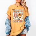 Pumpkin Teacher Preppy Fall In Love With Learning Autumn Women's Comfort Colors T-Shirt Mustard