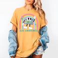 Rainbow AAC Awareness Month SPED Teacher SLP Communication Women's Comfort Colors T-Shirt Mustard Rainbow AAC Awareness Month SPED Teacher SLP Communication Women's Comfort Colors T-Shirt Mustard