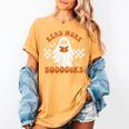 Read More Books Cute Ghost Reading Book Teacher Halloween Women's Comfort Colors T-Shirt Mustard Read More Books Cute Ghost Reading Book Teacher Halloween Women's Comfort Colors T-Shirt Mustard