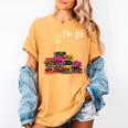 Reading Books Librarian Reader Nerd I'm Ok Teacher School Women's Comfort Colors T-Shirt Mustard Reading Books Librarian Reader Nerd I'm Ok Teacher School Women's Comfort Colors T-Shirt Mustard