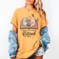 Retired 2025 A New Chapter Begins Retirement Teacher Book Women's Comfort Colors T-Shirt Mustard Retired 2025 A New Chapter Begins Retirement Teacher Book Women's Comfort Colors T-Shirt Mustard